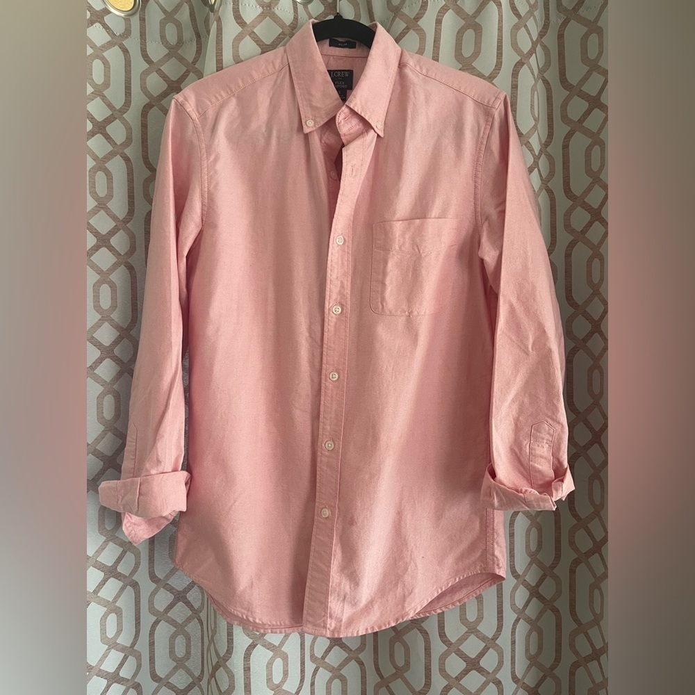 J. Crew Pink Casual Button Down Shirt Classic Fit